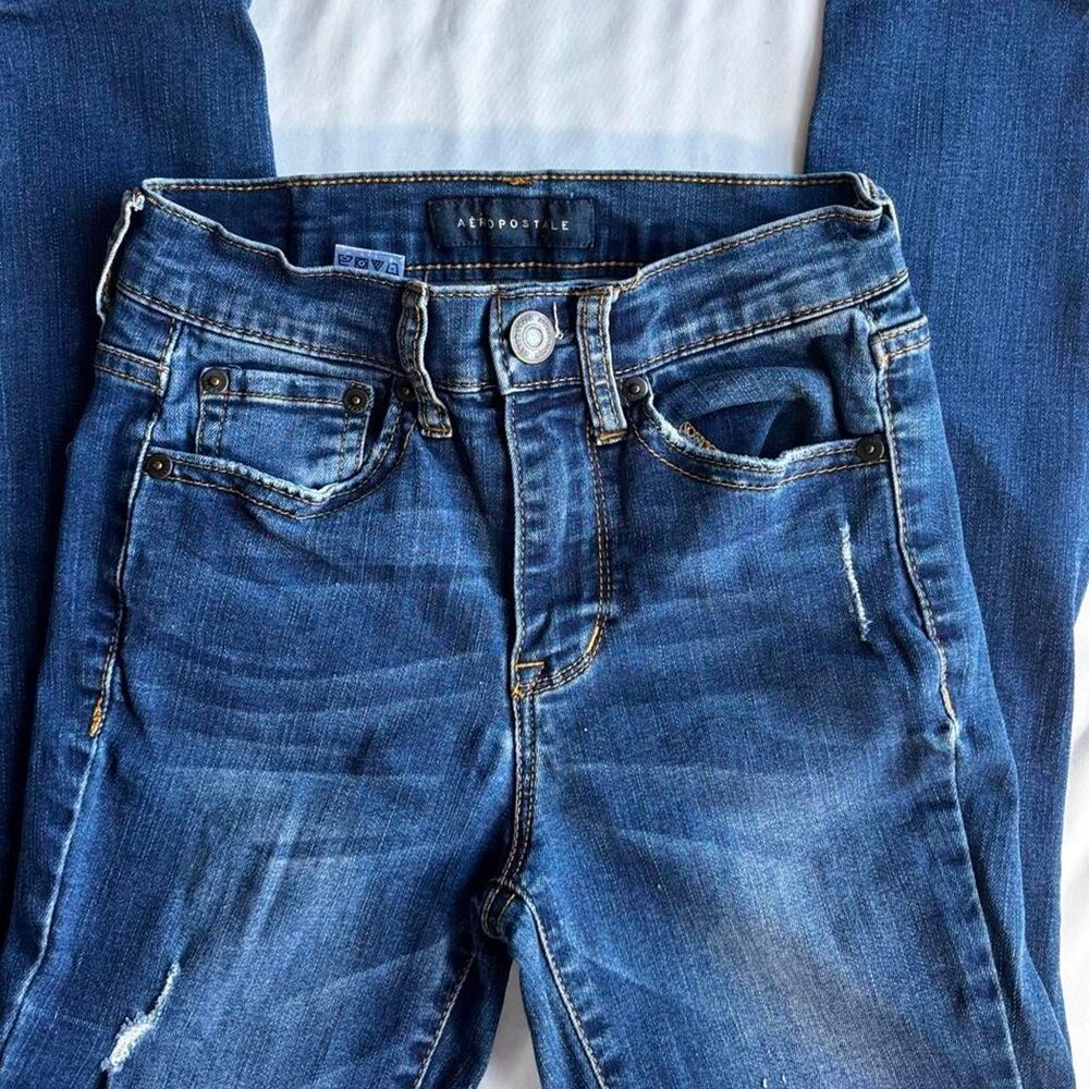 Aeropostale Women's Blue and Navy Jeans